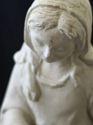 Virgen María Olot Escayola Vintage 21cm