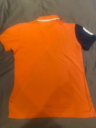 Polo Tommy Hilfiger Hombre Azul y Naranja