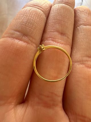 Anillo Tous Oro y Diamante Pequeño