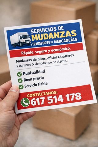 Servicio de transporte y mudanzas