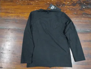 Maglia Nera Small Gang con Maxi Zip