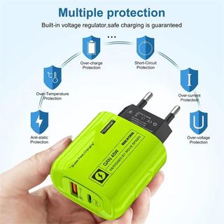 Caricabatterie Rapido GAN 45W+cavo estendibile