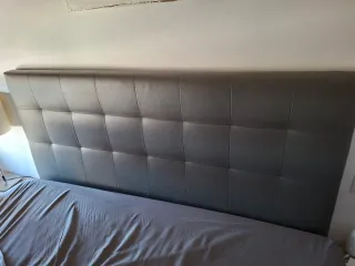 Cabecero Ikea Gris Madera