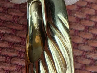 Anillo vintage oro 18k diamantes flor