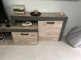 Mueble TV madera 3 módulos