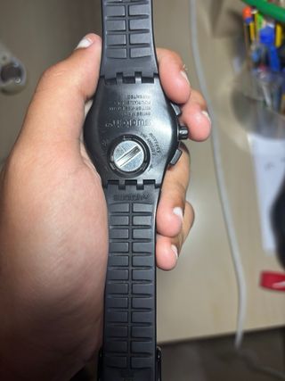 Orologio Swatch Nero e Bianco Cronografo