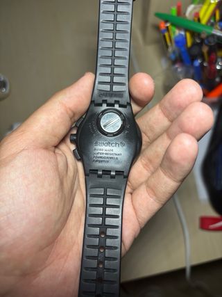 Orologio Swatch Nero e Bianco Cronografo