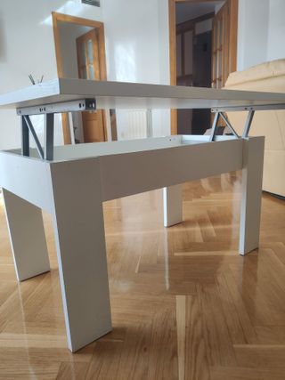 URGE - Mesita centro elevable blanca