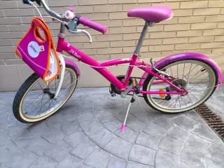 Bicicleta niña Btwin rosa