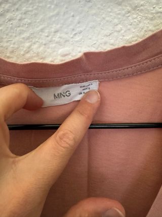 Camiseta sin mangas Mango rosa