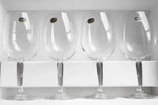 Set 4 Bicchieri Acqua Bohemia Crystal