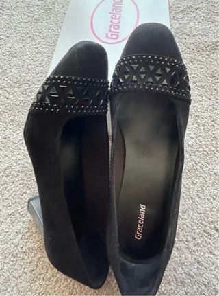 Zapatos Graceland Talla 37 Pedrería Negros
