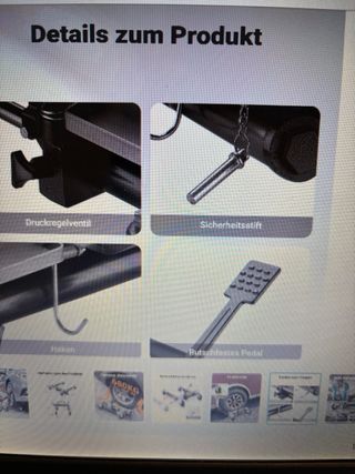 Gato hidraulico porta coche 680KG Robusto