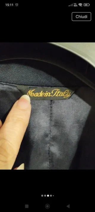 Giacca uomo elegante nera