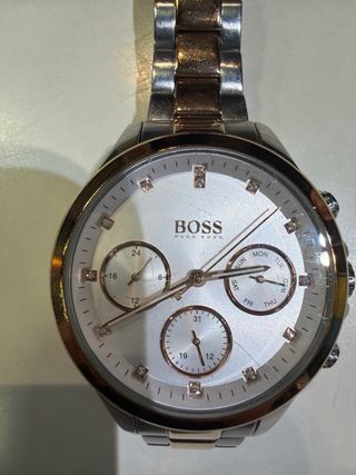 Reloj de mujer Hugo Boss en acero combinado dorado