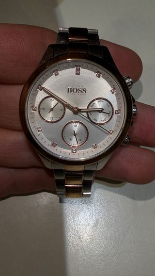 Reloj de mujer Hugo Boss en acero combinado dorado