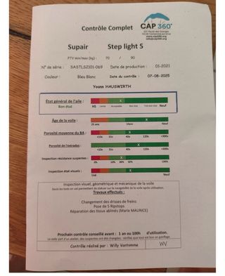 Parapendio Supair Step Light S (70-90Kg)