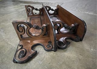 Estante superior de cómoda de madera