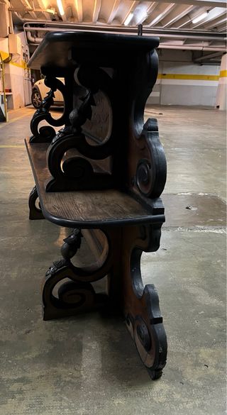 Estante superior de cómoda de madera