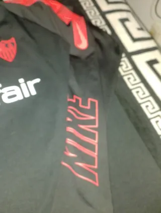 Sudadera Entrenamiento Sevilla FC Nike Negra Roja