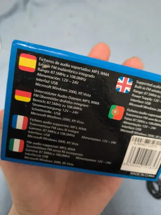 Mp3 coche FM inalambrico