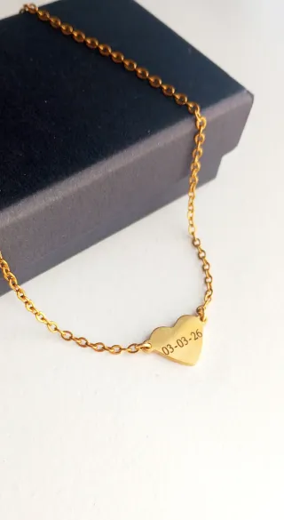 Colgante Corazón Acero Personalizado