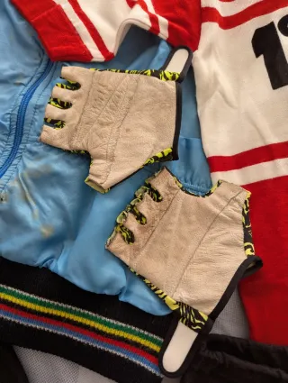 Lotto Ciclismo Vintage Maglia Pantaloncini Giacca