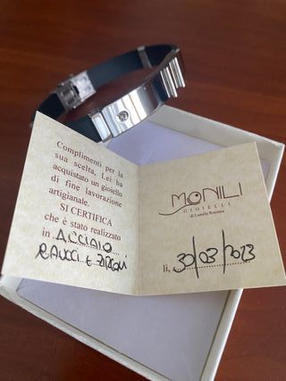Bracciale Uomo Acciaio e Zirconi