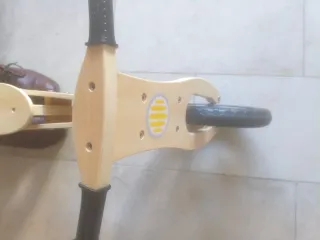 Bicicleta madera sin pedales para niños de 3 años