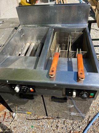 Freidora Industrial ZANUSSI 15L + 15L