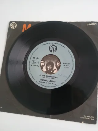 3 Vinili 45 Giri: Mungo Jerry, Procol Harum, Grace