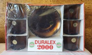 DURALEX AMBAR VINTAG- JUEGO TAZAS DESAYUNO - NUEVO