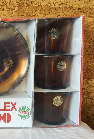 DURALEX AMBAR VINTAG- JUEGO TAZAS DESAYUNO - NUEVO