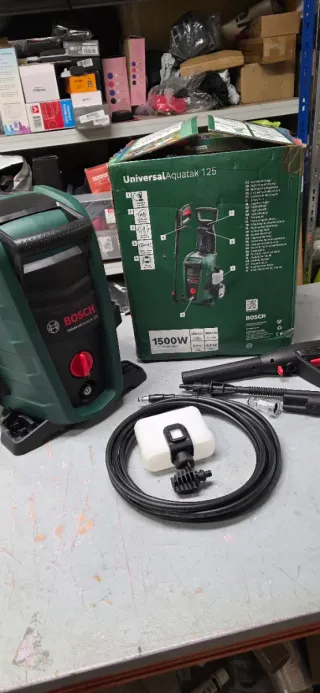 Hidrolimpiadora Bosch para hogar y jardín, 1500 W,