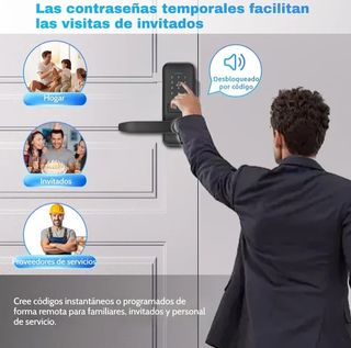 7 en 1 Cerradura de Puerta Inteligente SIN ABRIR