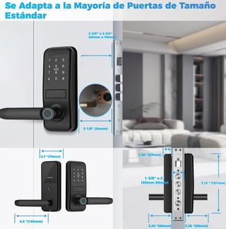 7 en 1 Cerradura de Puerta Inteligente SIN ABRIR