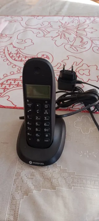 Teléfono Inalámbrico Motorola Negro