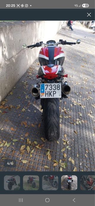 Ducati Monster Moto Naked Negra/Roja