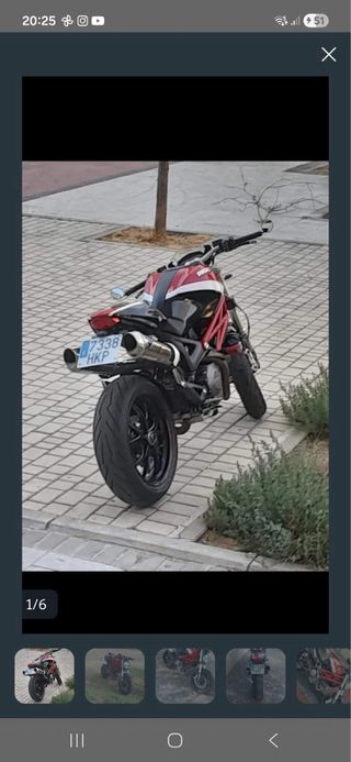 Ducati Monster Moto Naked Negra/Roja
