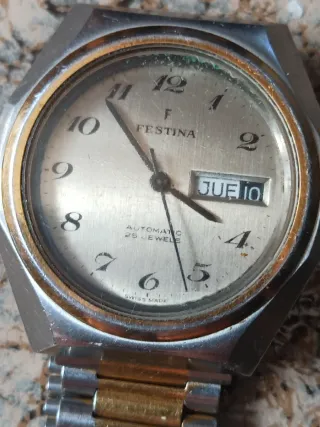 Reloj Festina Automático Dorado y Plateado