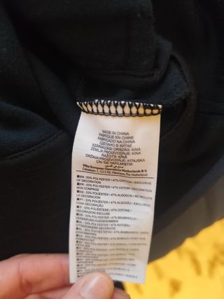 Sudadera FC Barcelona Nike Negra y Gris