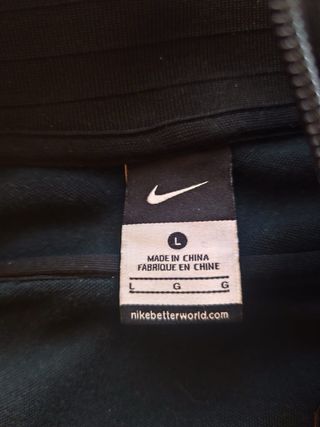 Sudadera FC Barcelona Nike Negra y Gris