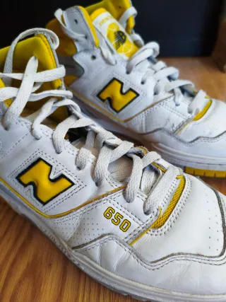 Zapatillas New Balance 650 Blancas y Amarillas
