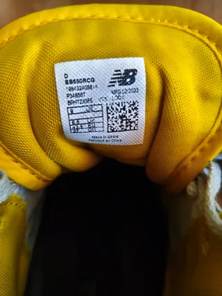 Zapatillas New Balance 650 Blancas y Amarillas