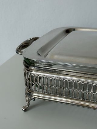 Server Buffet Vintage Argento