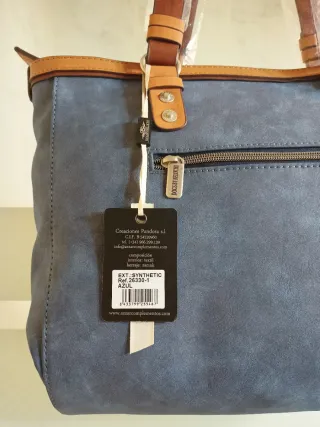 Bolso Tote Dogsbybeluchi Azul Multicolor