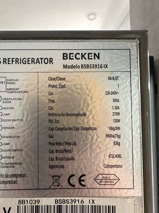 Frigorífico Americano Becken