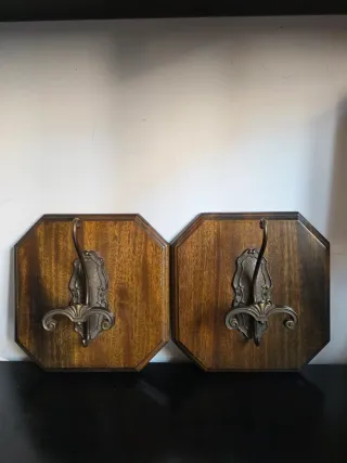 Coppia attaccapanni vintage