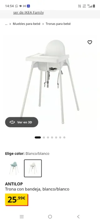 Trona Ikea Blanca