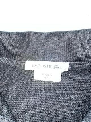 Vestido Polo Lacoste Negro